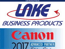 Tablet Screenshot of lakebusinessproducts.com